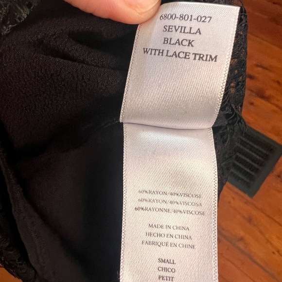 Rails Sevilla lace trim dress black womens size small - Picture 4 of 8